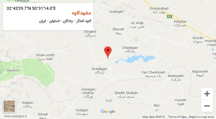 روستای مشهدکاوه بر روی نقشه