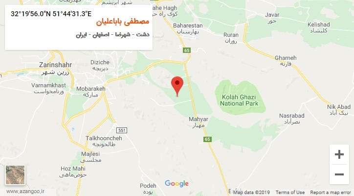 روستای مصطفی باباعلیان بر روی نقشه
