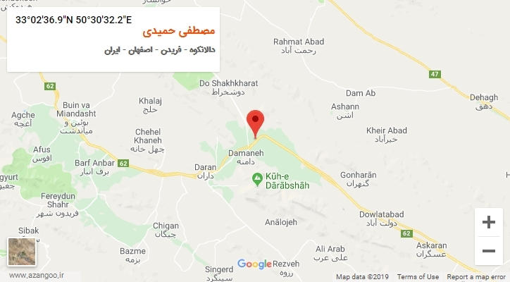 روستای مصطفی حمیدی بر روی نقشه