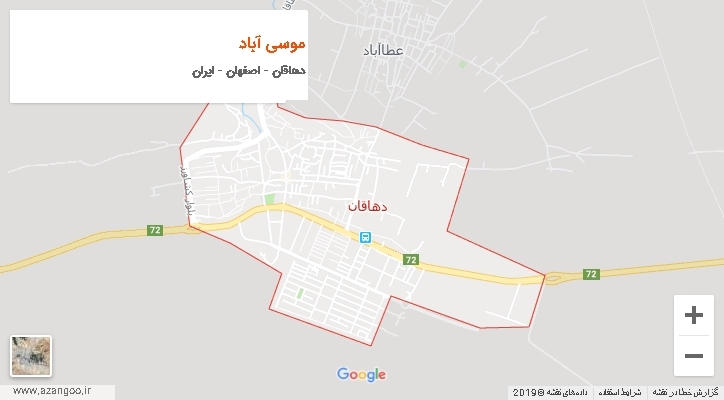 دهستان موسی آباد بر روی نقشه