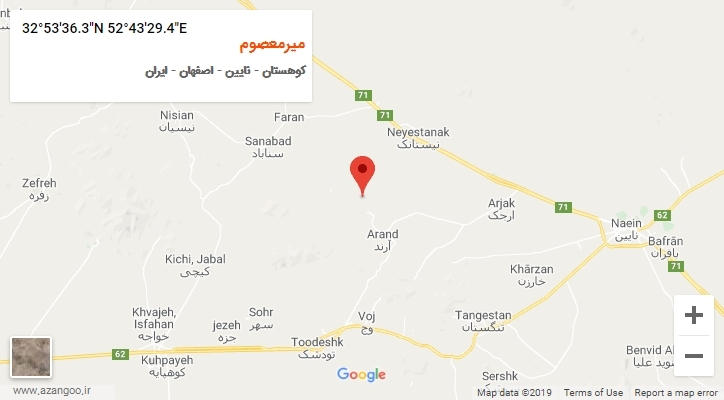 روستای میرمعصوم بر روی نقشه