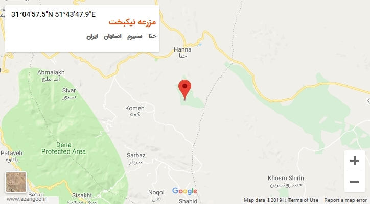 روستای مزرعه نیکبخت بر روی نقشه