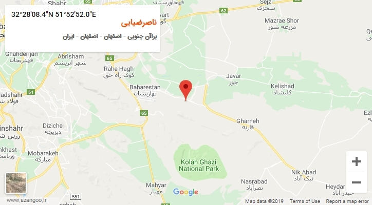 روستای ناصرضیایی بر روی نقشه