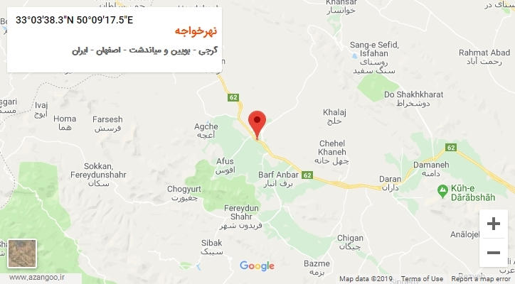 روستای نهرخواجه بر روی نقشه
