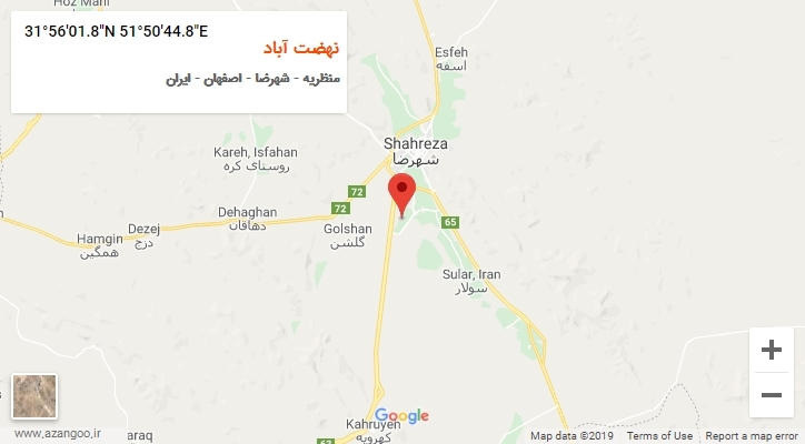روستای نهضت آباد بر روی نقشه
