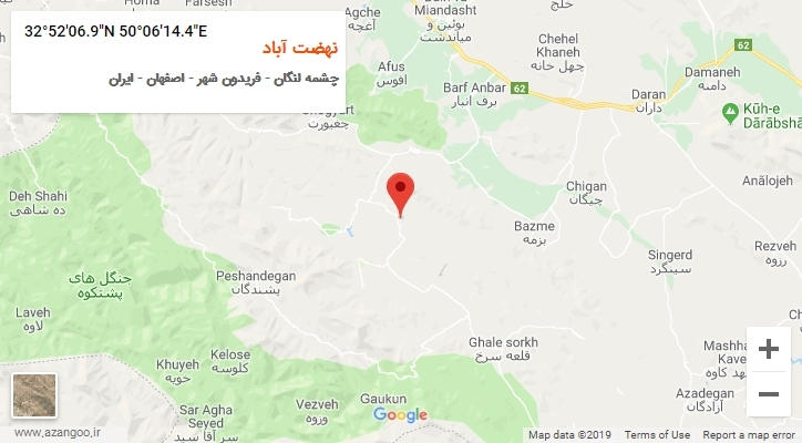 روستای نهضت آباد بر روی نقشه