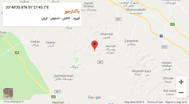 روستای پاگدارجور بر روی نقشه