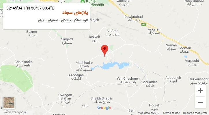 روستای پلاژهای سجاد بر روی نقشه