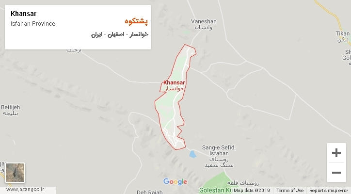 دهستان پشتکوه بر روی نقشه