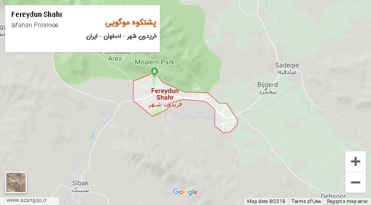 دهستان پشتکوه موگویی بر روی نقشه