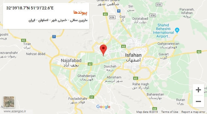 روستای پیوندها بر روی نقشه