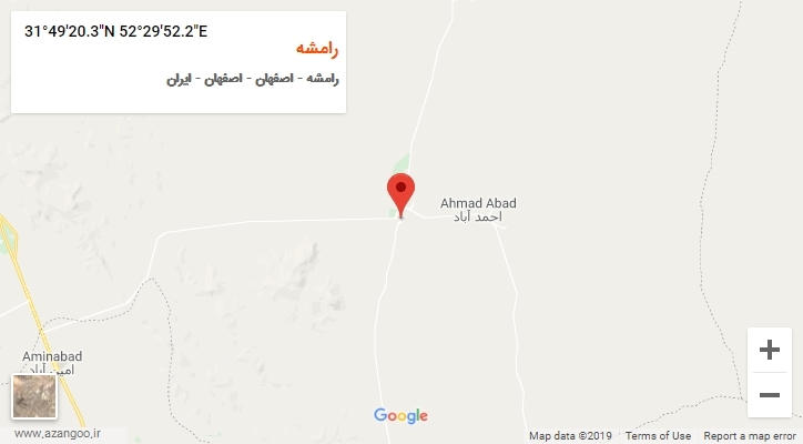 روستای رامشه بر روی نقشه
