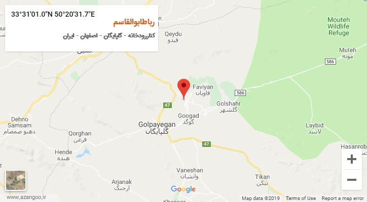 روستای رباطابوالقاسم بر روی نقشه