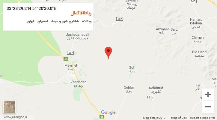 روستای رباطآقاکمال بر روی نقشه