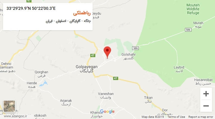 روستای رباطملکی بر روی نقشه