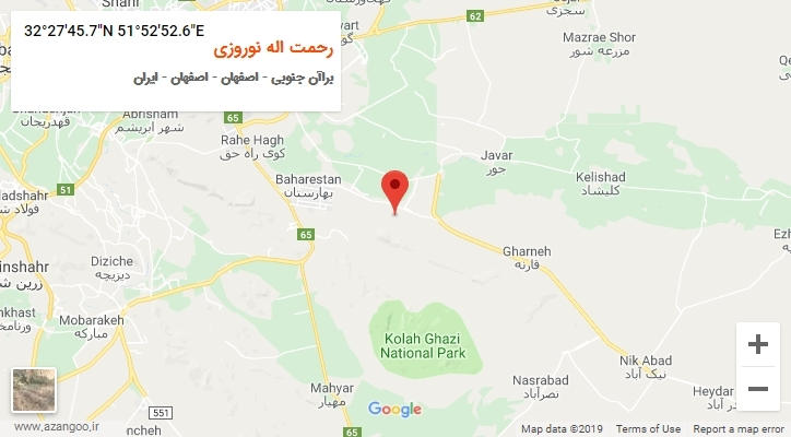 روستای رحمت اله نوروزی بر روی نقشه