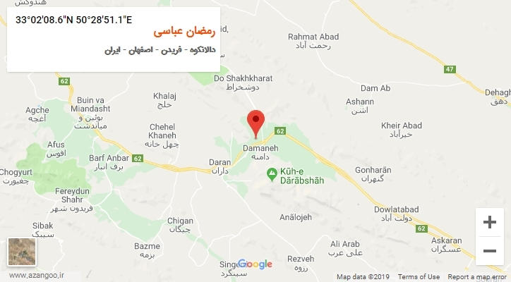 روستای رمضان عباسی بر روی نقشه