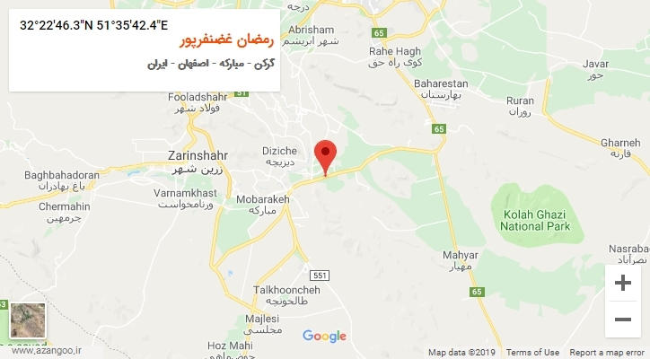 روستای رمضان غضنفرپور بر روی نقشه