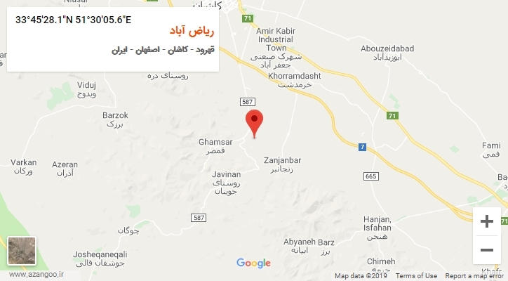 روستای ریاض آباد بر روی نقشه