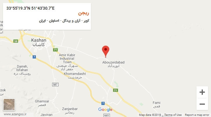 روستای ریجن بر روی نقشه