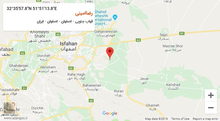 روستای رضاامینی بر روی نقشه