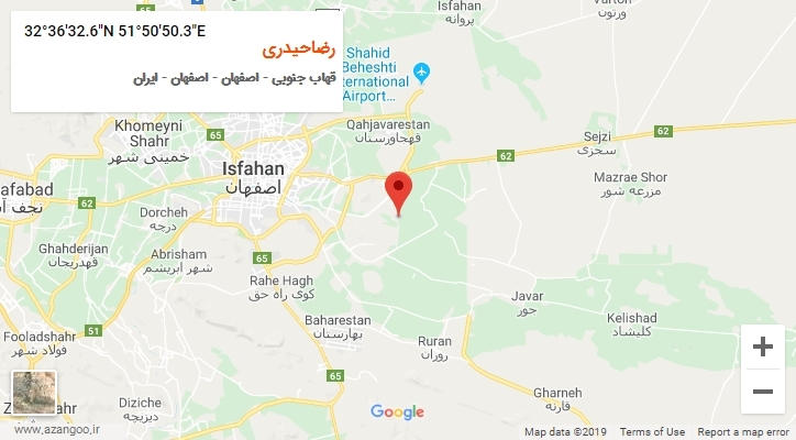 روستای رضاحیدری بر روی نقشه