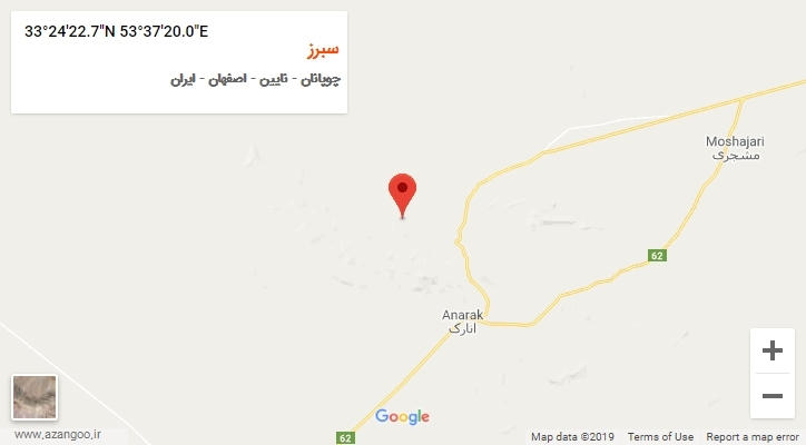روستای سبرز بر روی نقشه