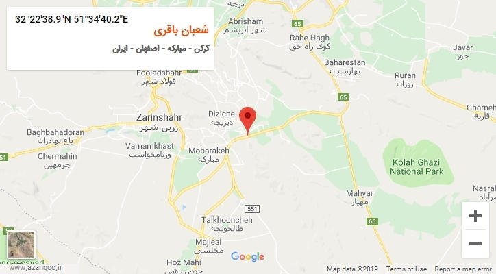 روستای شعبان باقری بر روی نقشه