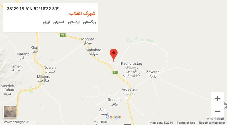 روستای شهرک انقلاب بر روی نقشه