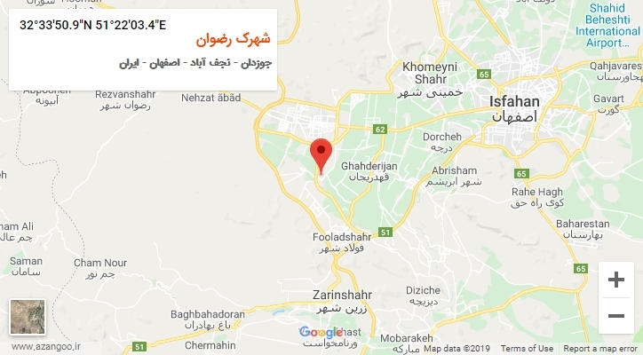روستای شهرک رضوان بر روی نقشه