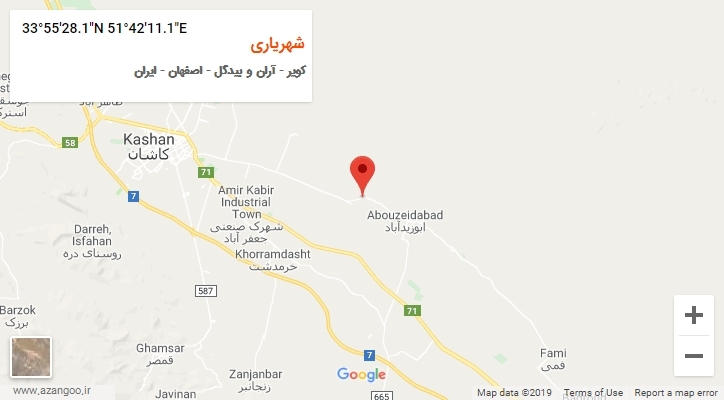روستای شهریاری بر روی نقشه