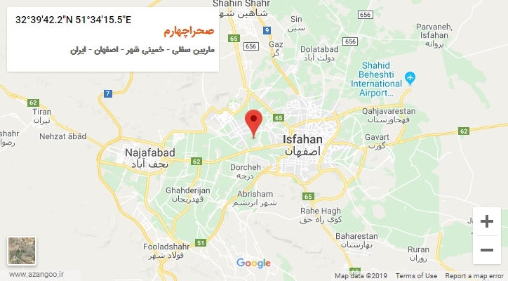 روستای صحراچهارم بر روی نقشه