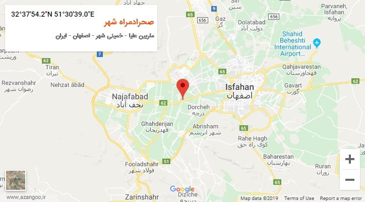 روستای صحرادمراه شهر بر روی نقشه