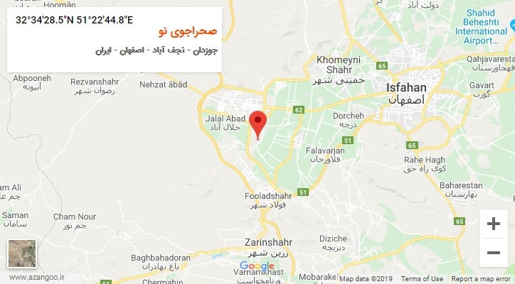 روستای صحراجوی نو بر روی نقشه