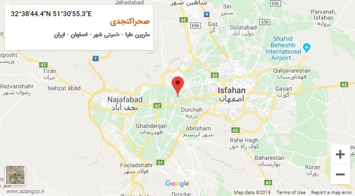 روستای صحراکنجدی بر روی نقشه