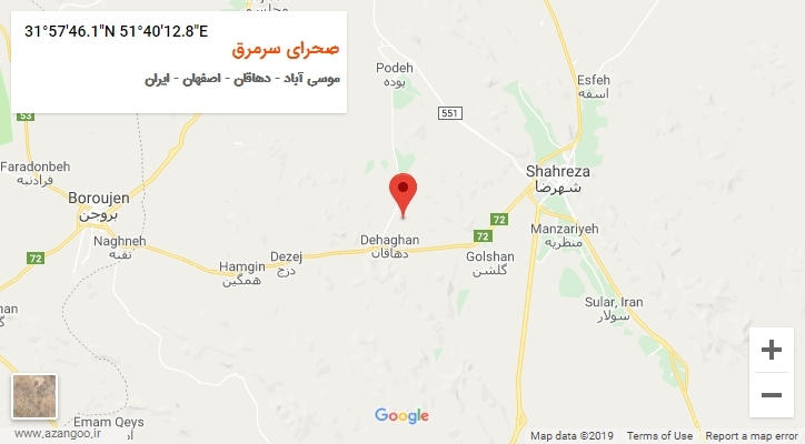 روستای صحرای سرمرق بر روی نقشه