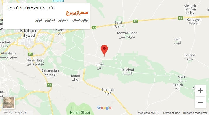 روستای صحرازیربرج بر روی نقشه