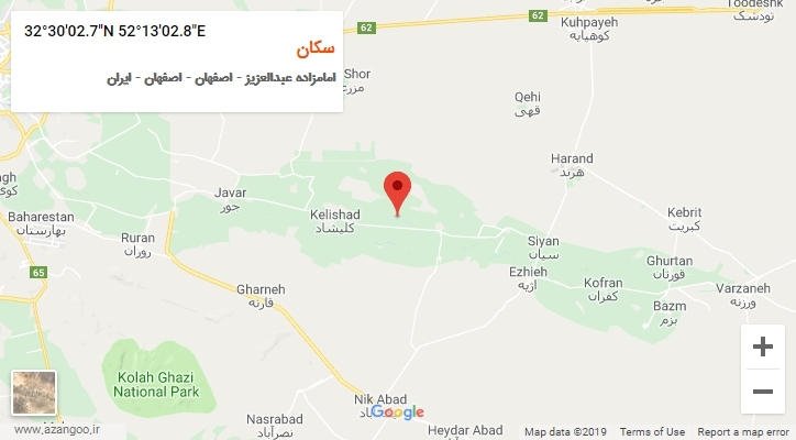 روستای سکان بر روی نقشه