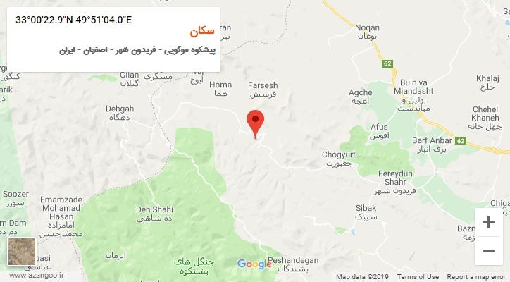 روستای سکان بر روی نقشه