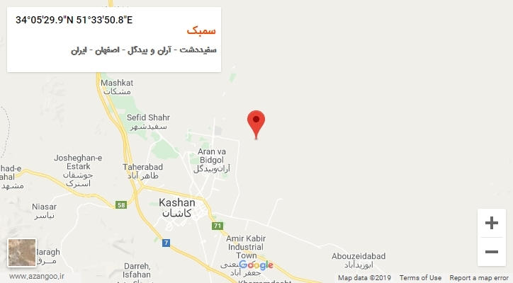 روستای سمبک بر روی نقشه