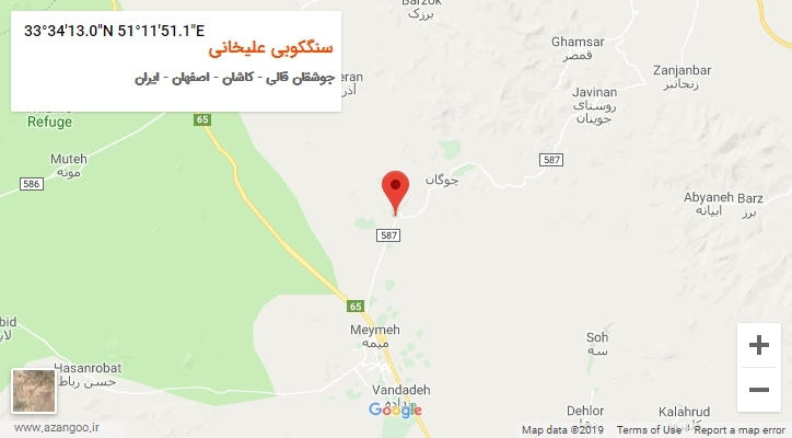 روستای سنگکوبی علیخانی بر روی نقشه