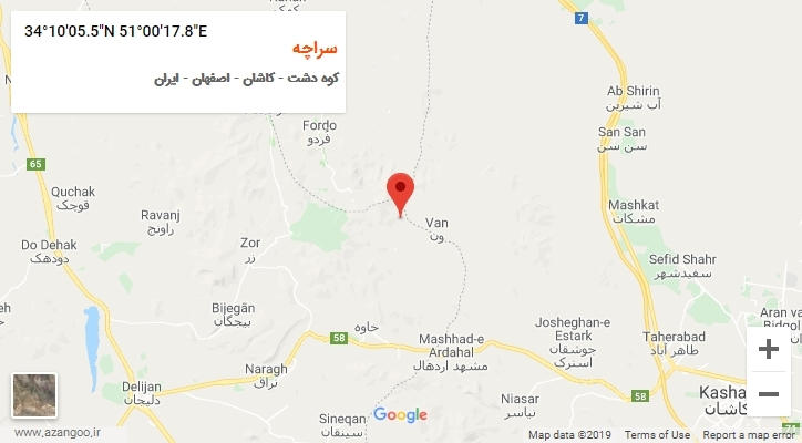 روستای سراچه بر روی نقشه