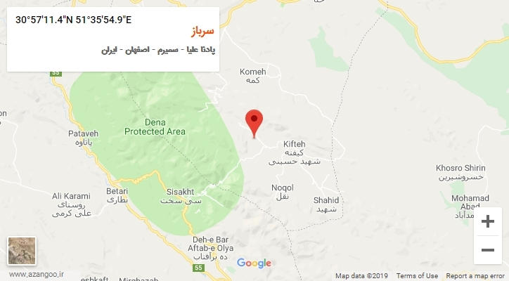 روستای سرباز بر روی نقشه