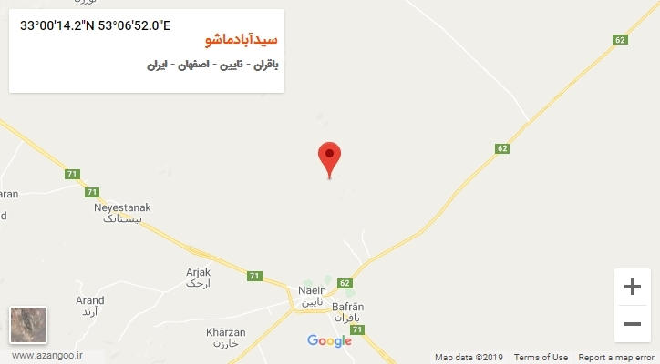 روستای سیدآبادماشو بر روی نقشه