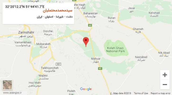 روستای سیدمحمدمحتملیان بر روی نقشه