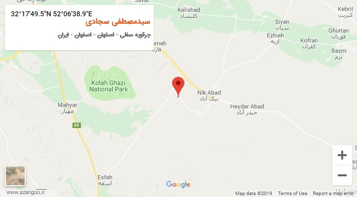 روستای سیدمصطفی سجادی بر روی نقشه