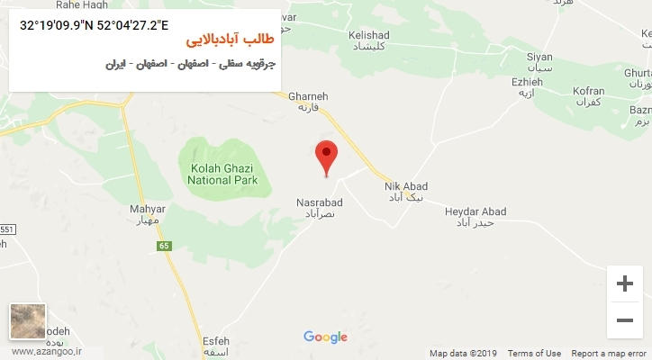 روستای طالب آبادبالایی بر روی نقشه