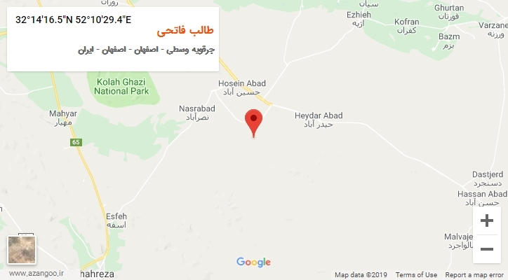 روستای طالب فاتحی بر روی نقشه
