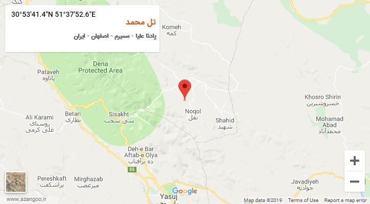 روستای تل محمد بر روی نقشه