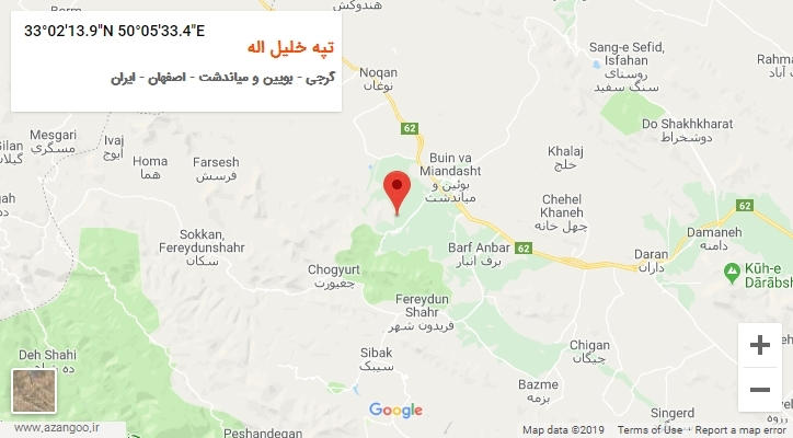 روستای تپه خلیل اله بر روی نقشه